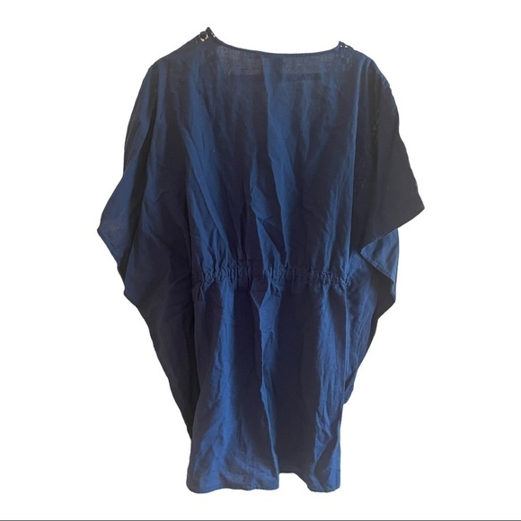 bleu Rod Beattie Womens India Bazaar Woven Cotton Cover-Up - Picture 5 of 11